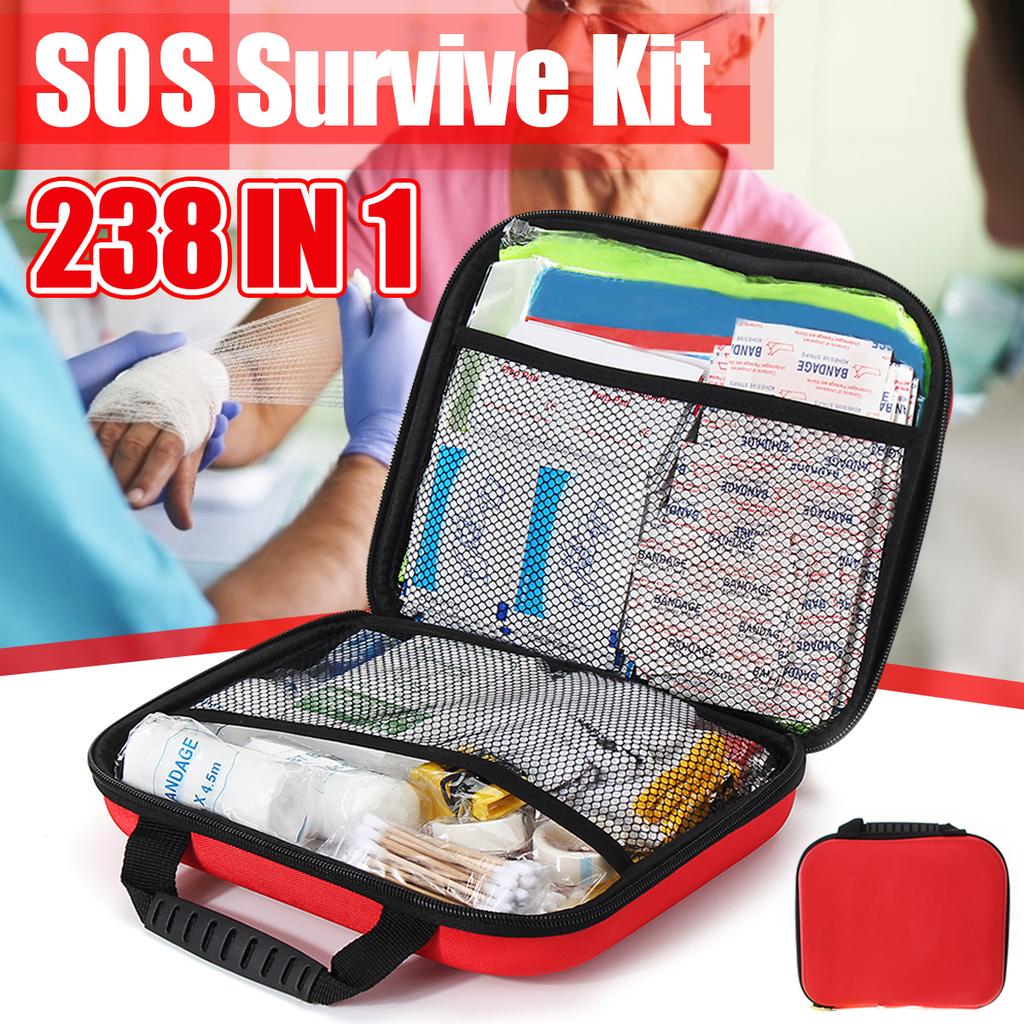 Buy 238 PCS First Aid Kit SOS Emergency Tactical Bag Outdoor Gear ...