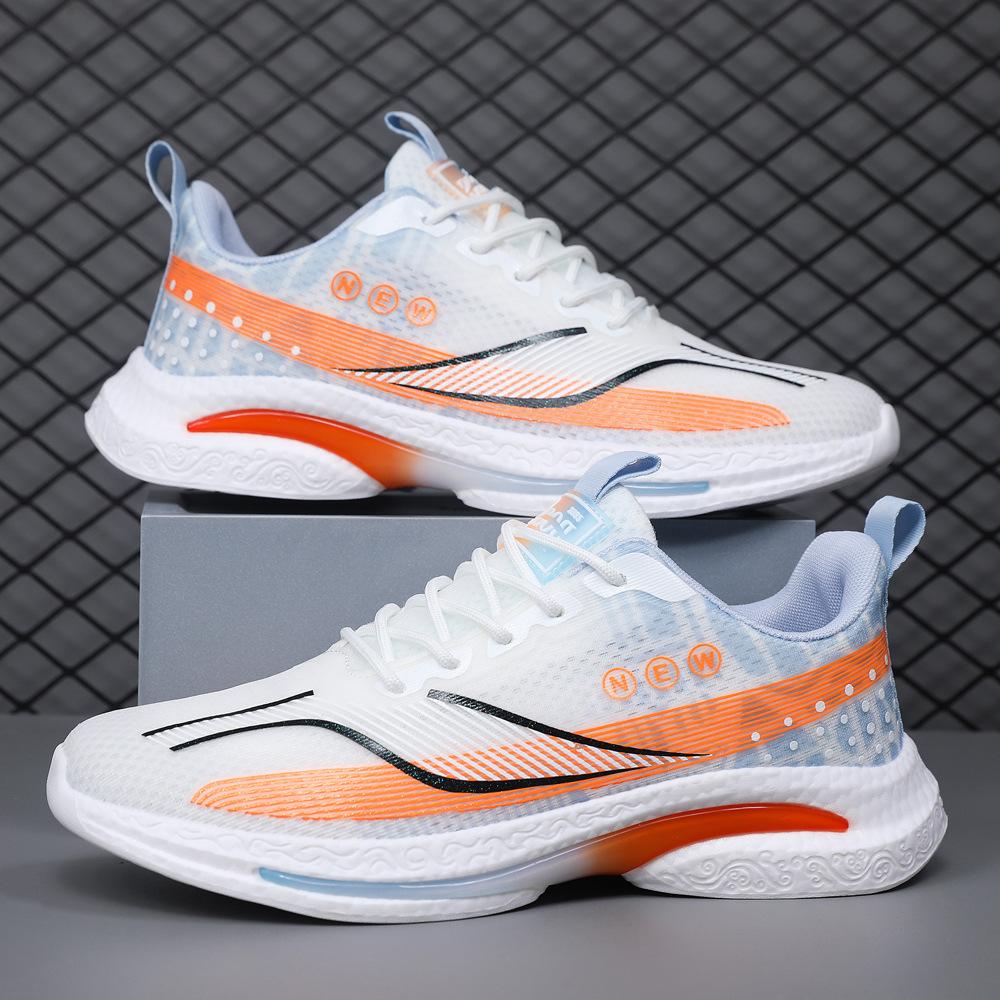 

Мужская обувь новые кроссовки из ледяного шелка и сетки мужские кроссовки на мягкой подошве дышащие мужские кроссовки для бега модная и легкая повседневная трендовая обувь 44