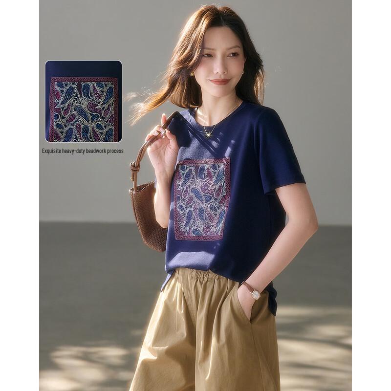 TERRE BLEUE Women s Outdoor Ice-Feel Short-Sleeve T-Shirt S