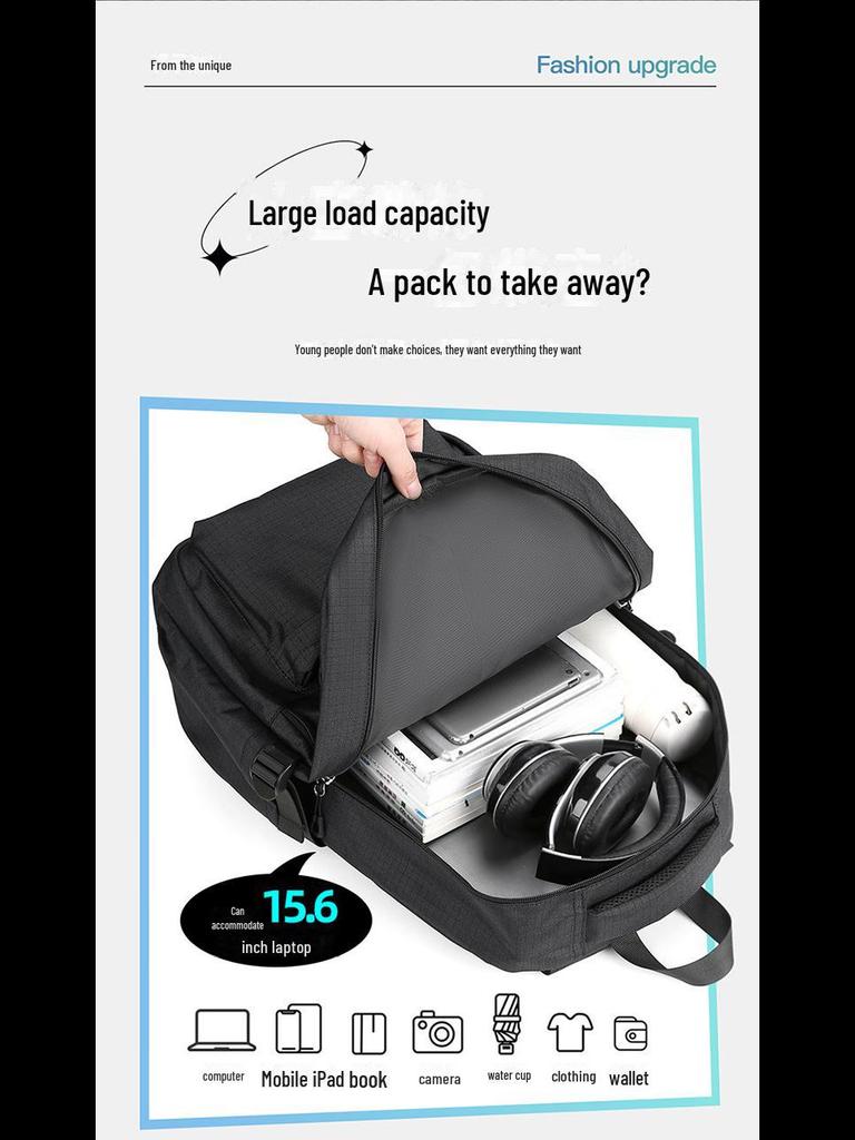 Trendy Large Capacity Backpack for Students - Lightweight, Stylish, and Perfect for Travel