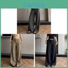 Pantaloni casual cu croială largă din amestec de lână vintage cu design neregulat pentru femei Primăvară Vară 2025