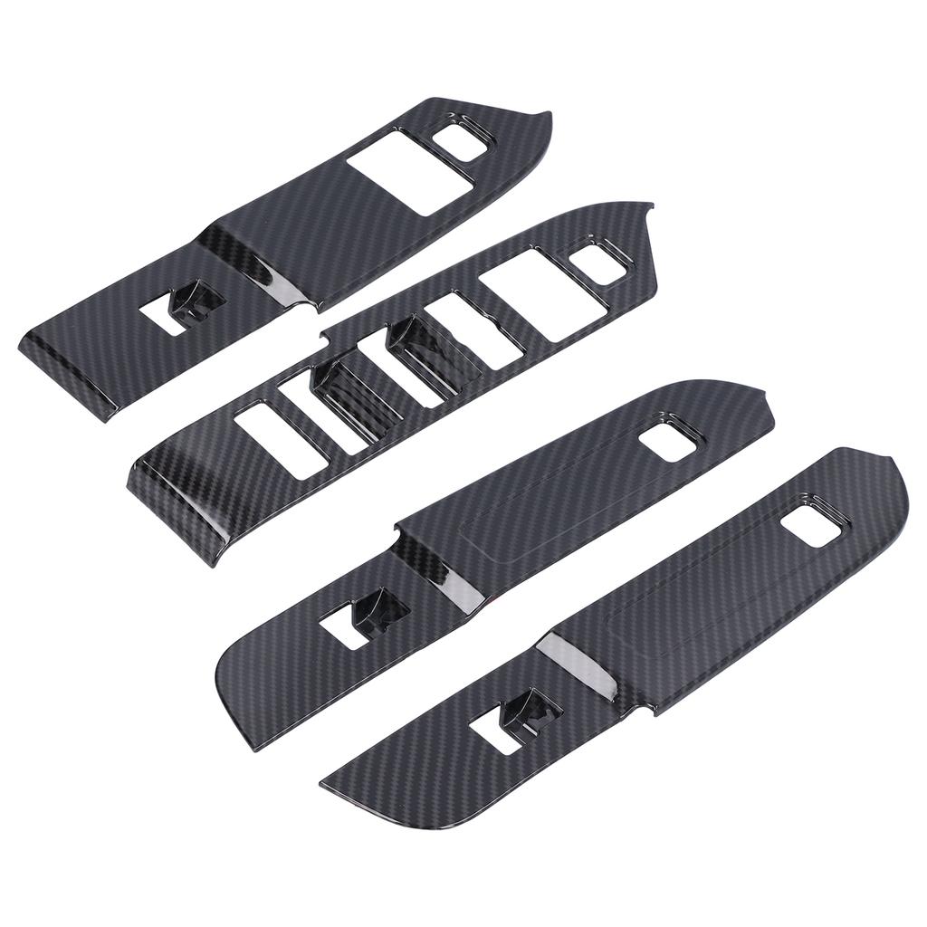 Window Switch Panel Trim Frame Decoration Fit for Land Rover Defender 2020 2021 RHD Carbon Fiber Style