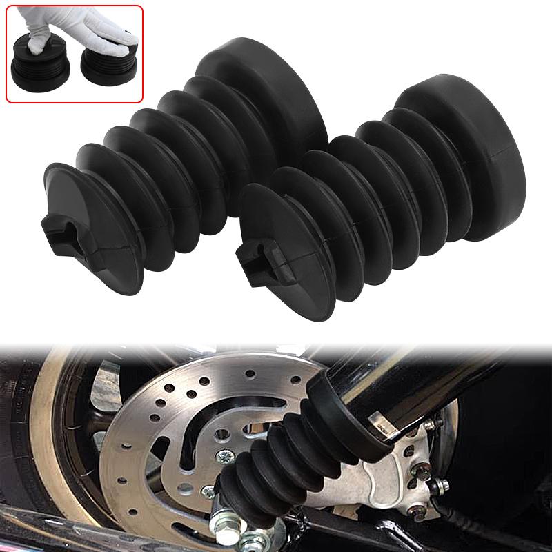 Black Motorcycle Accessories Rear Fork Boots Shock Absorber Covers Protector For Harley Touring FLHR FLHT FLHX FLTRX 1997-2013