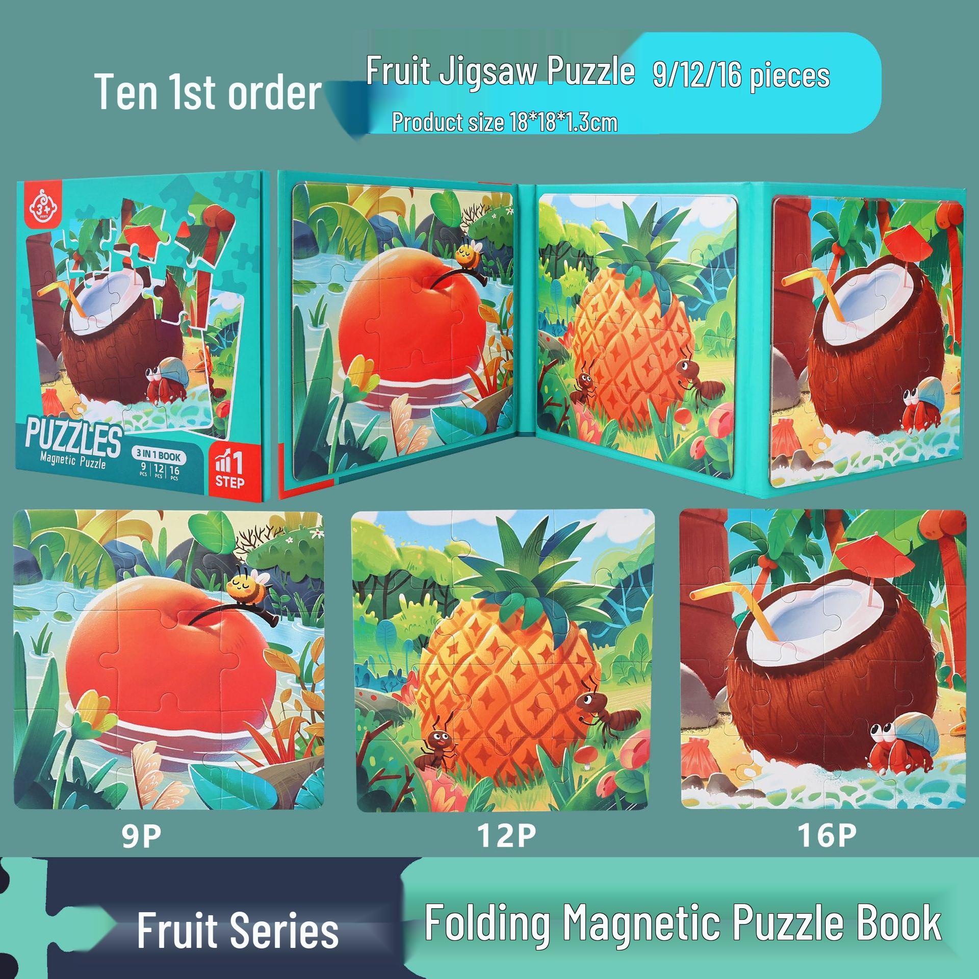 Advanced Magnetic Children s Puzzle Book - Three-in-One Educational Toy