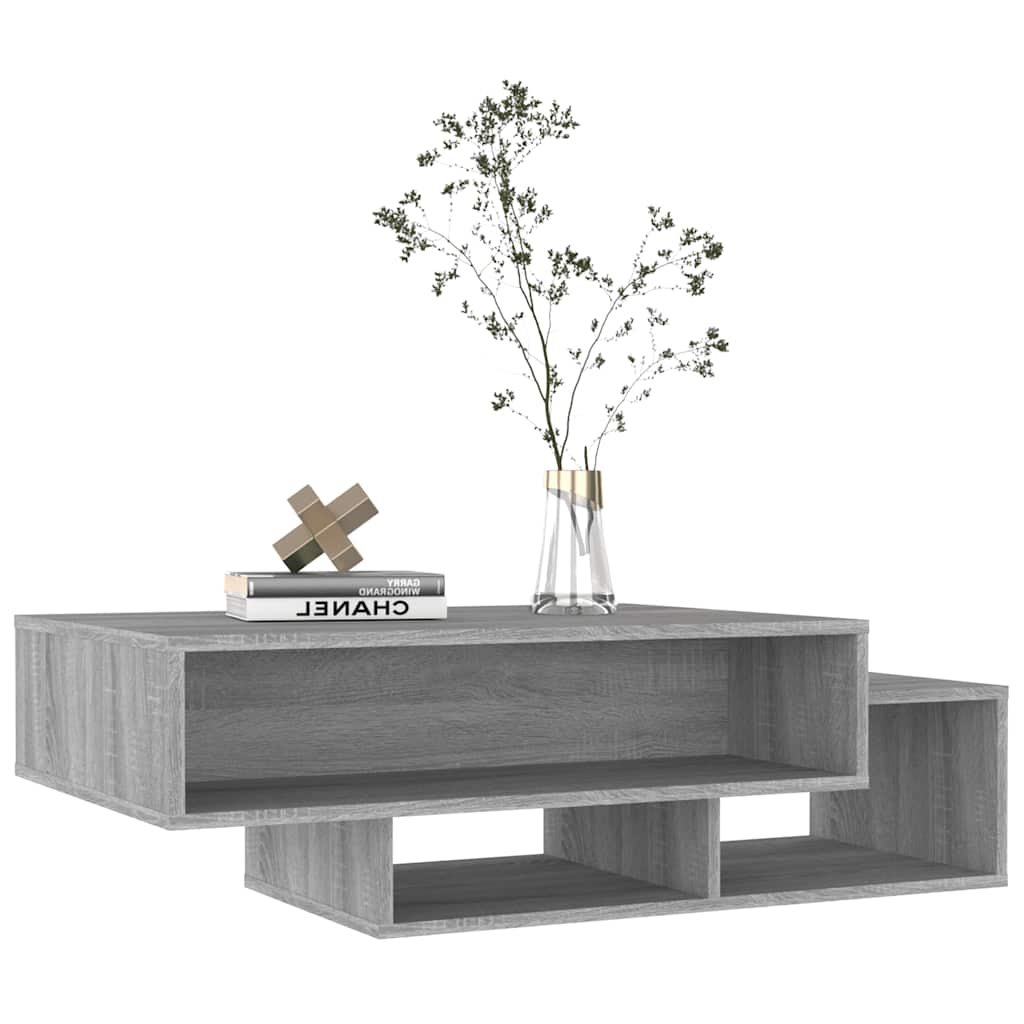 Coffee Table Gray Sonoma 105 x 55 x 32 cm Engineered Wood