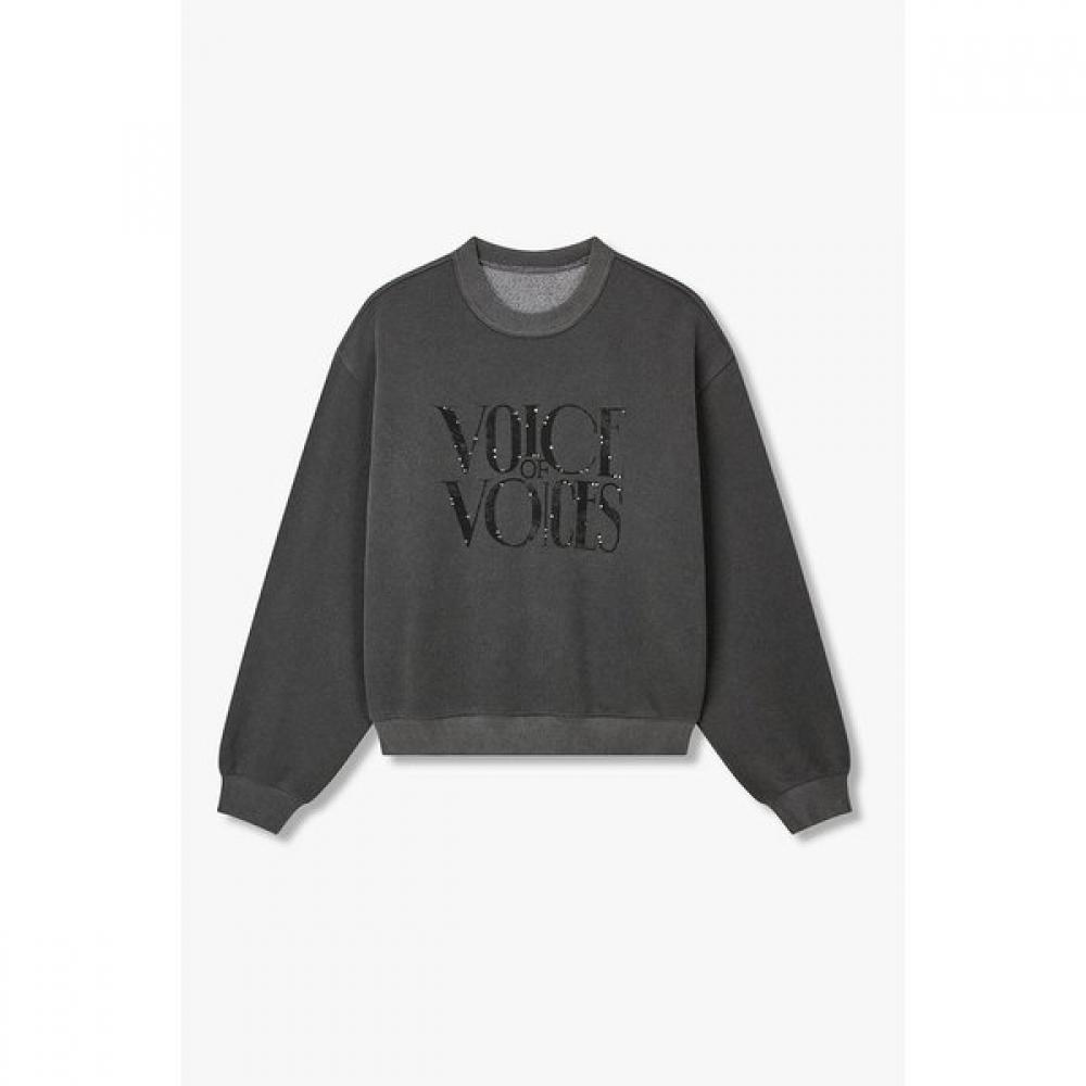 Vov Pigment Sweatshirt Logo Print 7155440100 charcoalS 11870₽