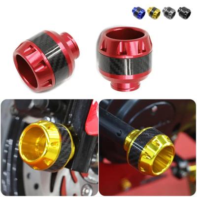 Ένα ζεύγος κράματος αλουμινίου Universal Μοτοσικλέτες κατά της πτώσης Αντιεκρηκτικό μπροστινό πιρούνι Κύπελλα ολισθητήρες σύγκρουση