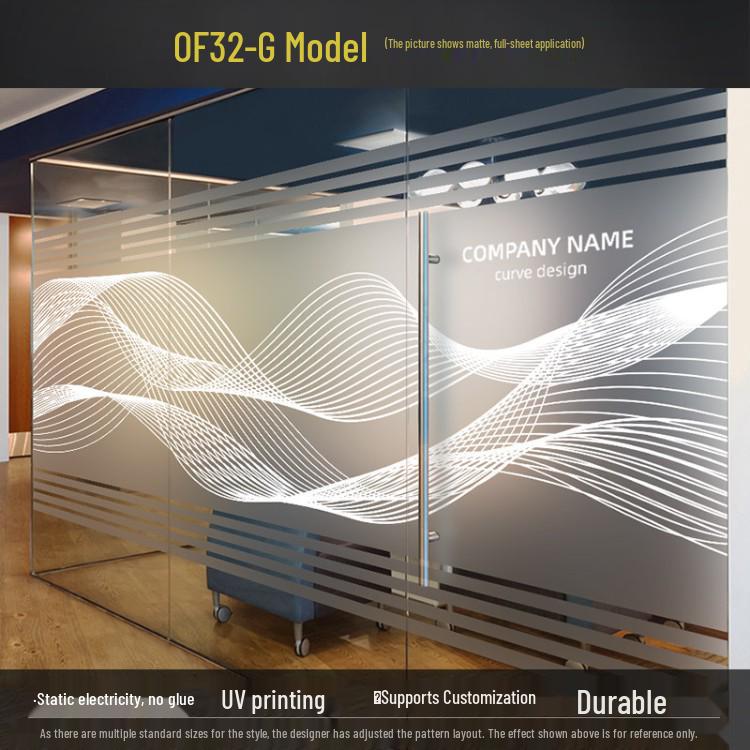 Decorative Frosted Glass Sticker for Office Partitions