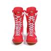 Big Size 46 New Breathable Training Wrestling Shoes Men High Top Boxing Shoes Outsole Red Boots Men Sports Support Sneakers