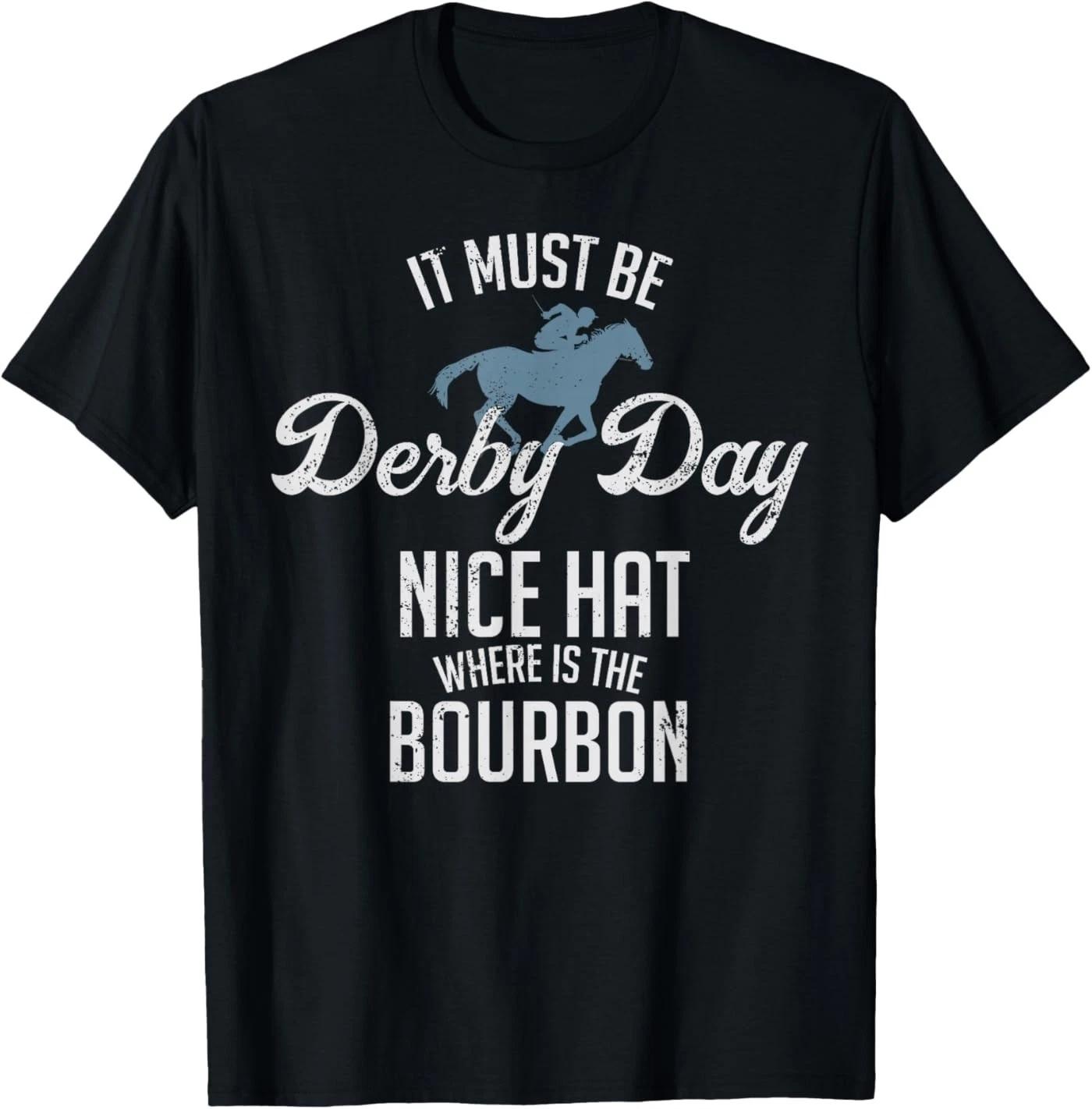 Funny Derby Day and Mint Juleps, Kentucky Horse Racing T-Shirt Small L