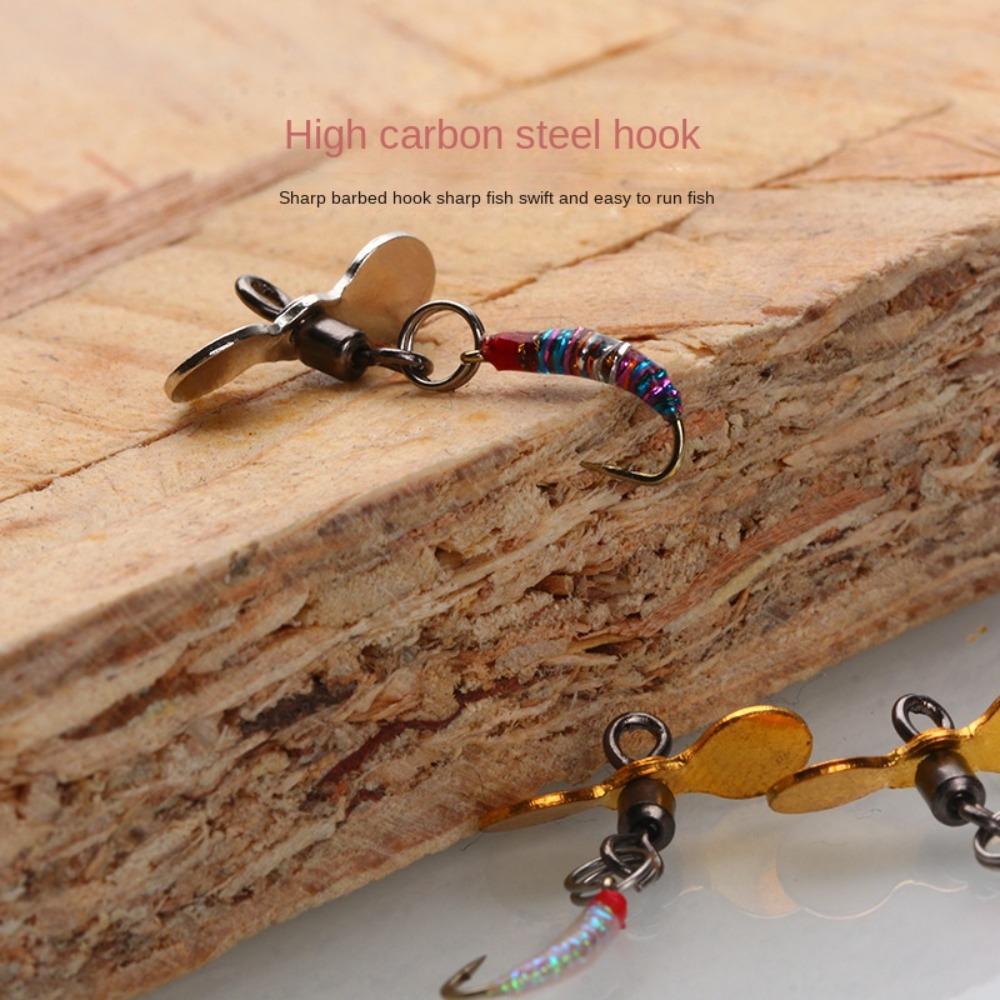 1/5PCS Fly Fishing Lures Kit Bionic Fly Fishing Bait Spinner Swim Baits Flies Fly Fishing