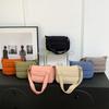 Fashion Solid Color Shoulder Bags Large Capacity Down Cotton Padded Messenger Bags Lightweight Underarm Bags Women Girls