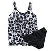 Women's Split Sexy Bikini Print Swimming Costume With Bra Pads And No Steel Bra