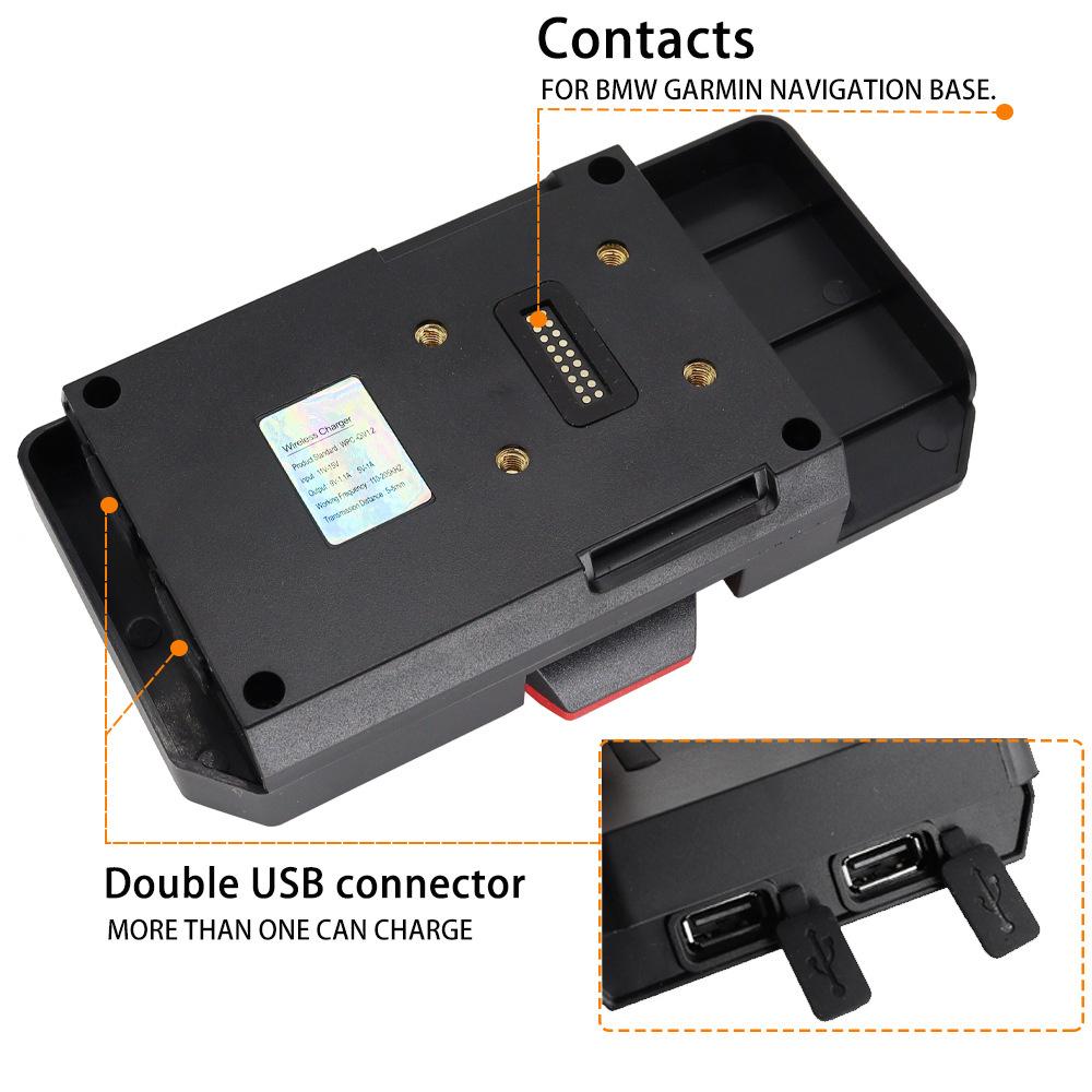 Motorcycle Wireless Charging  Navigation Bracket Fit for BMW R1200GS R1250GS ADV