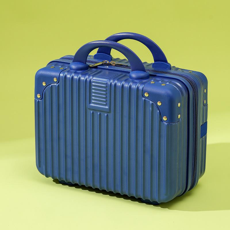 14-Zoll Retro Handheld Make-up Koffer: Kombinationsschloss Reiseaufbewahrung Geschenkbox