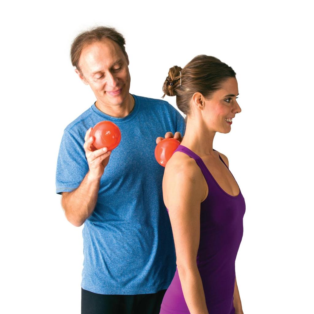 OPTP Franklin Smooth Ball Set Adjustable Firmness Massage Ball Orange 10cm - (LE9005)