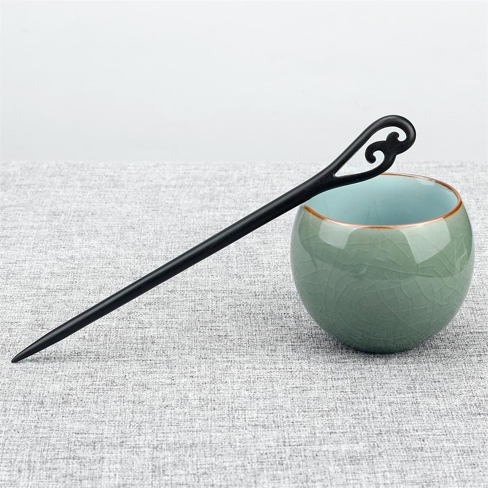 34 Styles Natural Black Sandalwood Hair Sticks High Quality Hairpin for Women Girls Antiquity Chopstick Shaped Hair Clip Jewelry