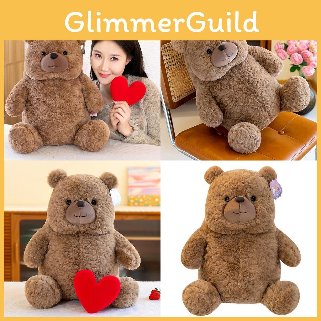 Heart Brown Love Teddy Bear Animal Stuffed Plush Toy Cartoon Children Gifts