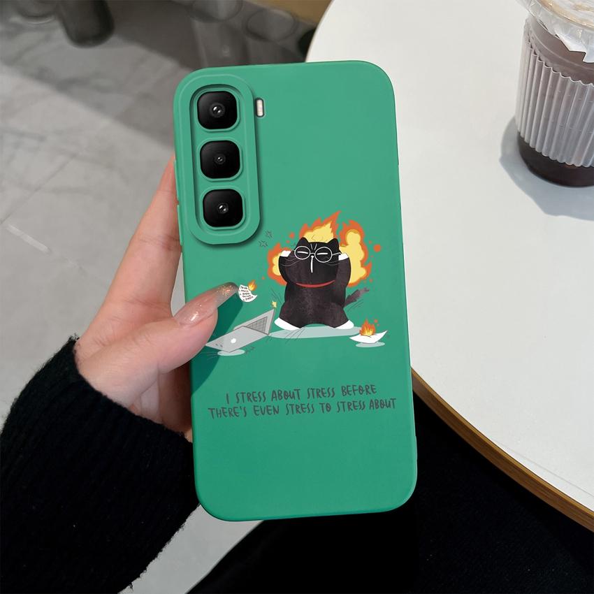 For Infinix Hot 60 50 Pro Plus 40Pro 30 Play 70 60i 50i 40i 30i Phone Case Sweet Bunny Cake New Upgrade Soft Smooth Silicone Lightweight Durable Shell