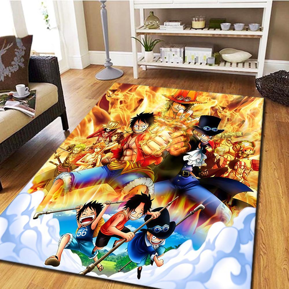 ONE PIECE Monkey D. Luffy Living Room Carpet, Bedroom Decor, Home Cool Movie Mat Play Floor Mat -HE112