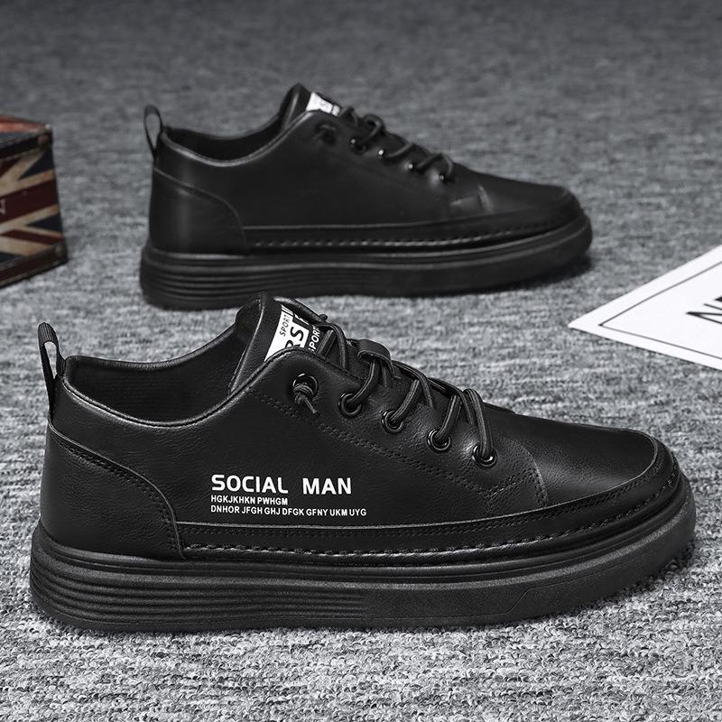 Sommer Herrenschuhe neu atmungsaktive Lederoberfläche weiße Schuhe Herren Trend vielseitige Lederschuhe Freizeitschuhe Sportschuhe trendige Schuhe