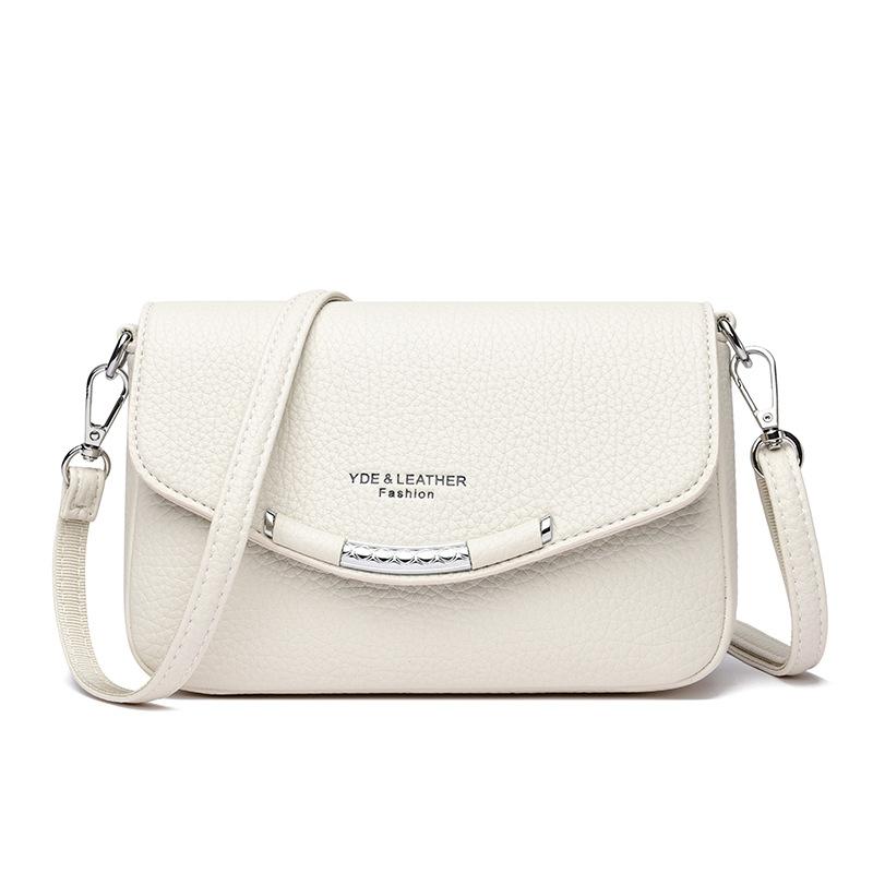 Weiche Leder-Schultertasche mit großem Fassungsvermögen für Damen, Trendige Crossbody-Tasche