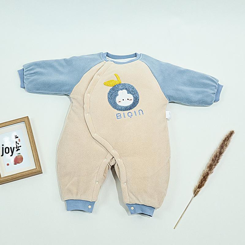 

Комбинезон из хлопка с длинными рукавами для новорожденных с изображением слоненка - легкий комбинезон и пижама 66 cm