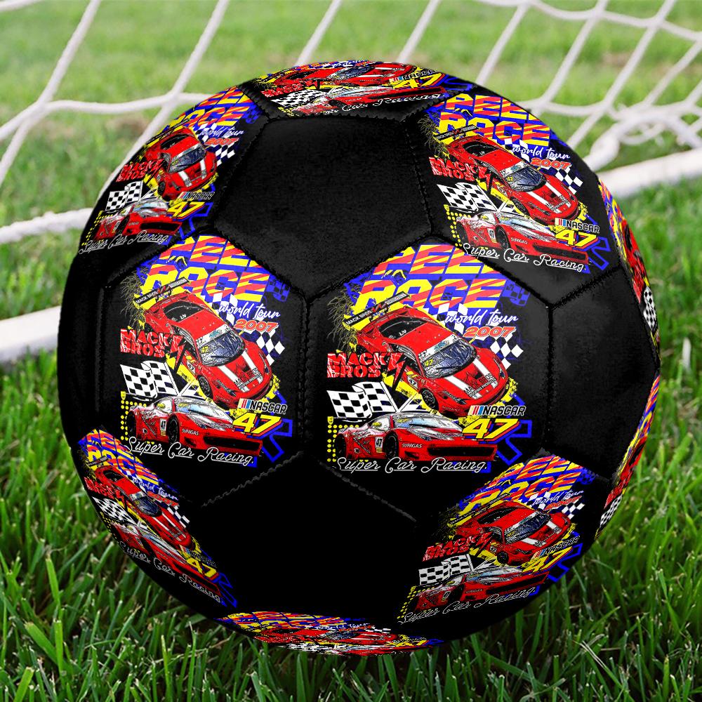 Racing Theme Size 5 Soccer Ball, Suitable for Both Indoor and Outdoor Matches, a Gift Suitable for Everyone.