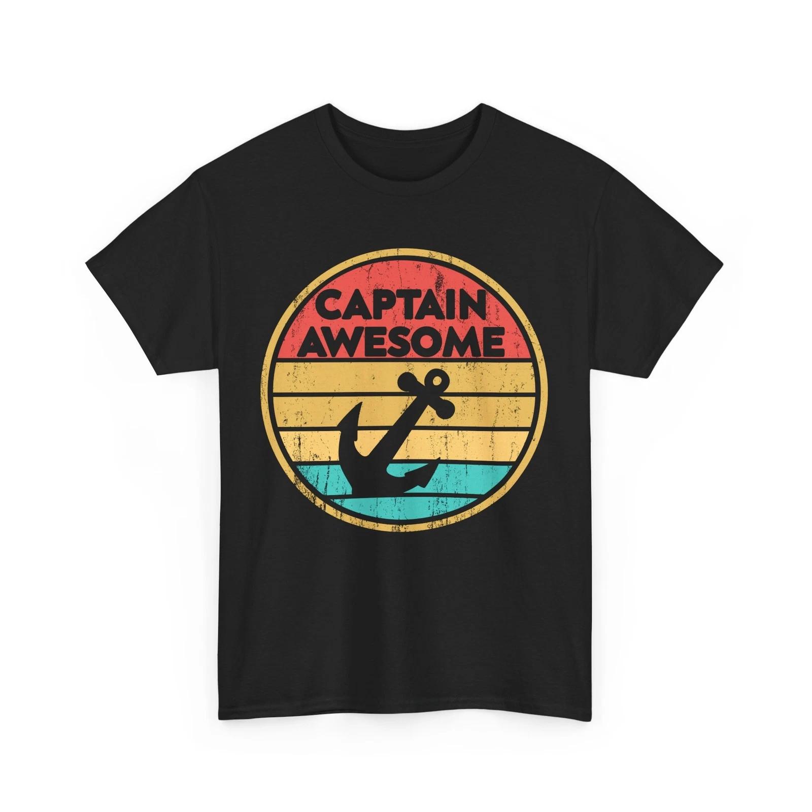 Captain Of The Boat Shirt, Captain Awesome Boating Sailing Lovers Vintage Shirt S