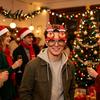 Christmas Decoration Glasses Glasses Glitter Holiday Party Frames Santa Hat Snowman Tree Bear Funny Eyeglasses for Favors