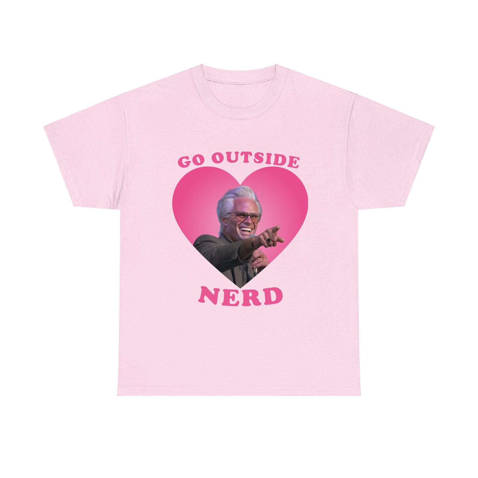 Walton Goggins Uncle Baby Billy Freeman Go outside nerd hearT-Shirt 2XL
