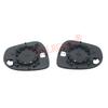 Car Exterior Side Electric Rearview Mirror Lens with Heating Heated Glass with Base for Fiat 500X 2014-2024 LH RH