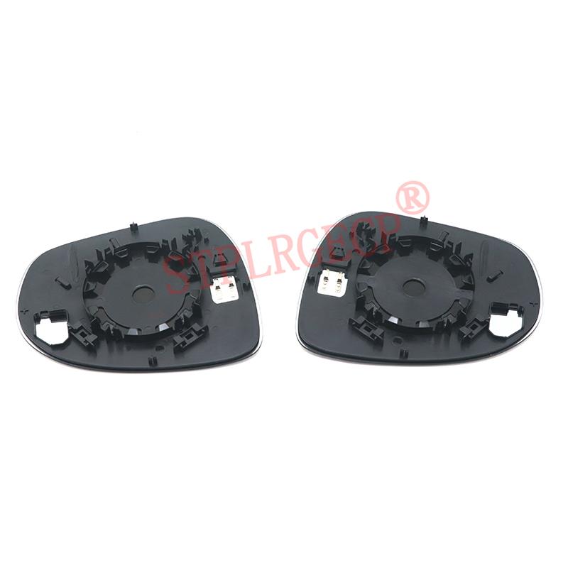 Car Exterior Side Electric Rearview Mirror Lens with Heating Heated Glass with Base for Fiat 500X 2014-2024 LH RH