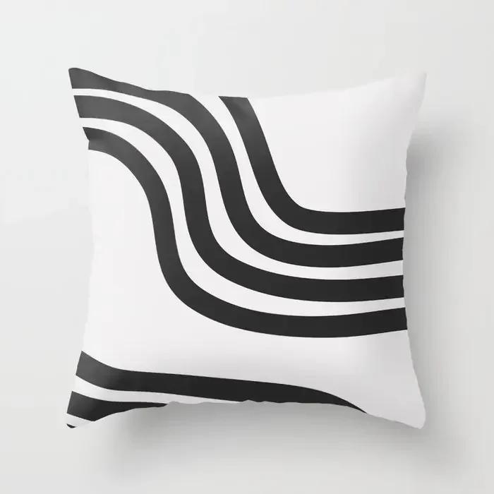 Orange Geometric Pillowcase Cushion Cover For Home Sofa Chair Decor Pillowcase