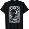 Black Cat Tarot Card Celestial Moon Occult Graphic T-Shirt Soft Streetwear Tee Women Clothing Fashion Summer Streetwear Y2K T...