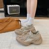 Couple socks shoes women's summer new thick-soled fly-woven sports and leisure shoes one-pedal men's running shoes