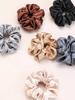 12Pcs Women Satin Hair Scrunchies, Mixed Colors Fashion Hair Rings, High Elasticity Soft Comfortable Hair Accessories