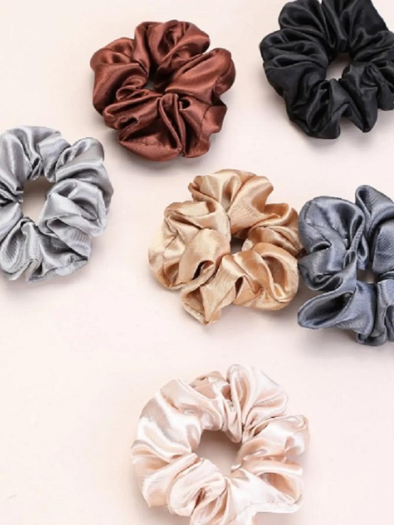 12Pcs Women Satin Hair Scrunchies, Mixed Colors Fashion Hair Rings, High Elasticity Soft Comfortable Hair Accessories