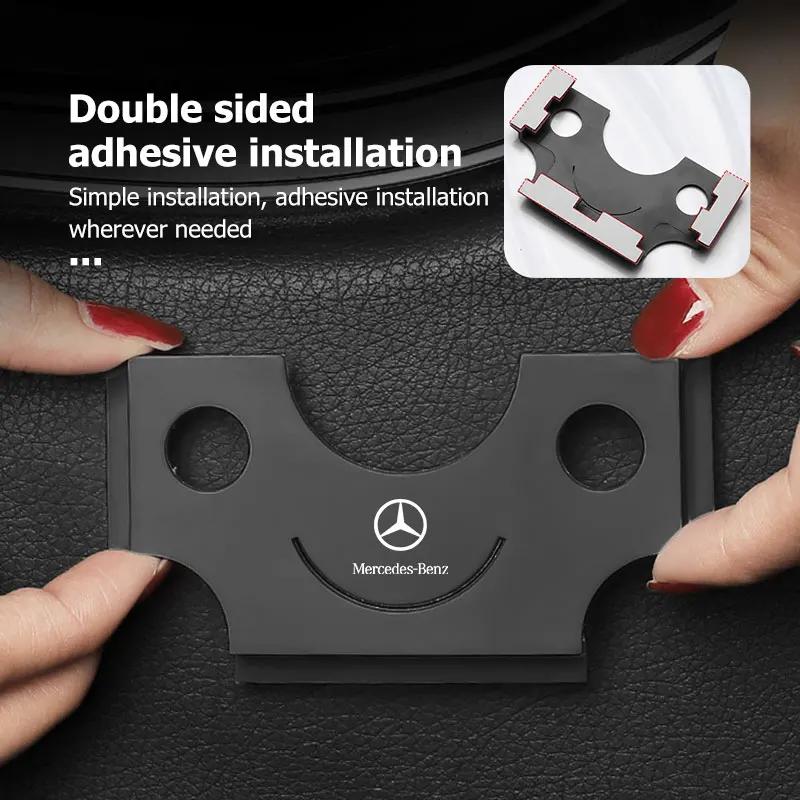 ABS Car Parking Ticket Clip Card Bill Holder Fastener Organizer For Mercedes Benz CLK GLC W212 C200 C300 W203 W204 W205 W169