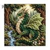 Set Creativo Drago Fantasy Kit Poke Art su Tessuto, Progetto Decorazione Stanza Tema Mitico 3D, Kit Creativo Senza Cuciture per Adulti, Decorazione Casa Fatta a Mano Stress