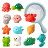 Baby Bath Toy Frog Net Fishing Floating Squishy Water Play Toy