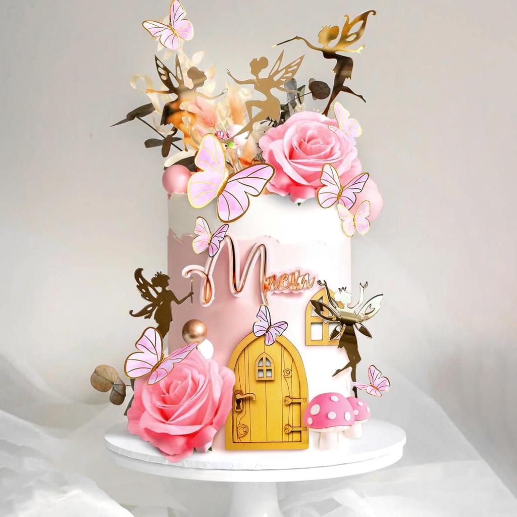 Fairy Cake Decoration Mushroom Cake Decoration Fairy Cake Decoration Garden Fairy Cake Decoration Fairy Party Supplies