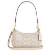 Teri 20 Brand Logo Monogram Coated Canvas Faux Leather Shoulder Bag Mini Women Shoulder Bag Gold Pink CDW52-IMM8C