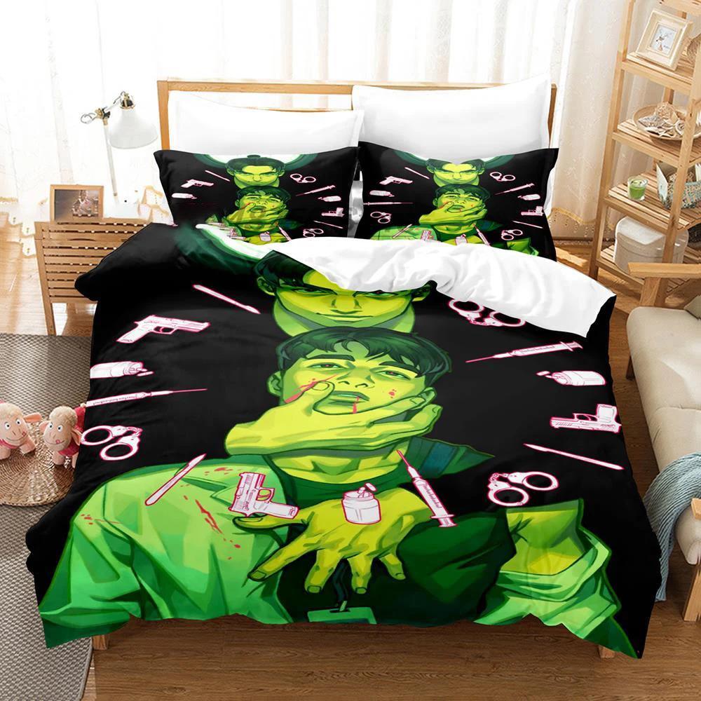 

KinnPorsche Mileapo Постільна білизна для хлопчиків дівчаток Розмір Твін Квін Підковдра Наволочка Ліжко Діти Дорослі Мода Домашній Текстиль 70x133cm 2pcs