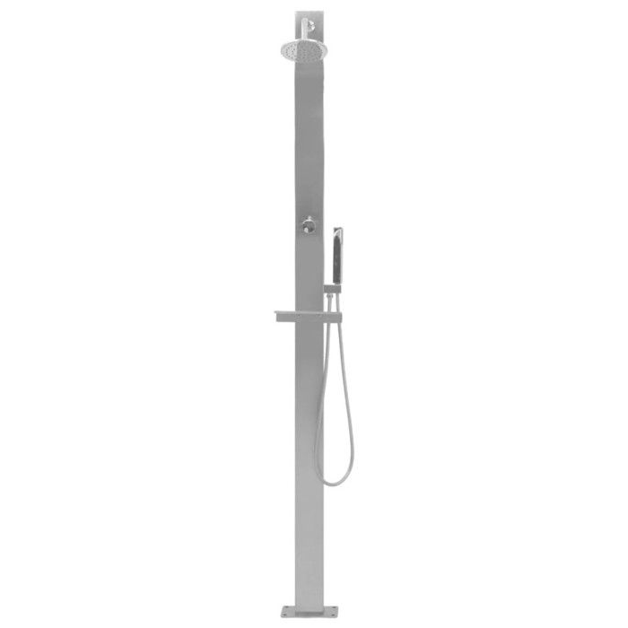 VidaXL Outdoor Shower Stainless Steel Straight