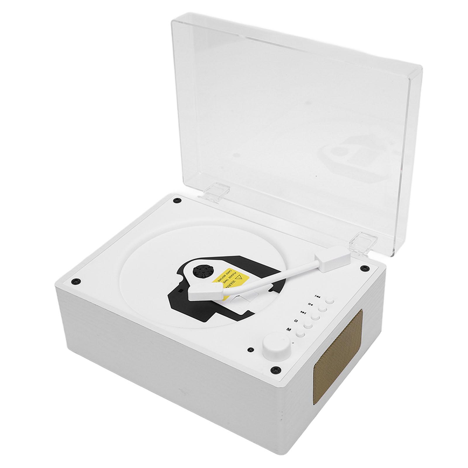 

Suitcase CD Player Retro Multifunctional Clr Sound Quality with Remote Control 5.0 Portable CD Player