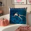 Bold Italian Rock Band MManeskin Cushion Cover Pillowcase Short Plush Invisible zipper Room Sofa Cushion Cover