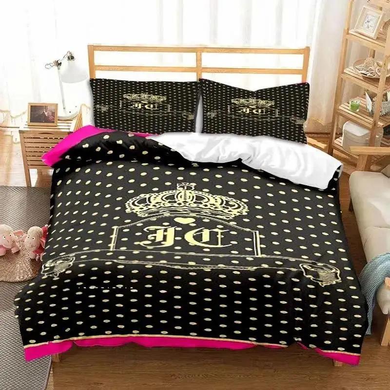 3D J-juicy C-outure All Season Tweepersoons Beddengoed Set 3 Delige Dekbedset Bed Dekbedovertrek Dubbel King Dekbedovertrek Huis Textiel EU Twin(135x200cm)