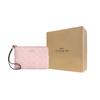 Coach Classic Logo Faux Leather Clutch Small Pink Women Clutch CAQ75-IMPO