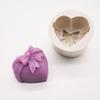3DDiamond Soap Moulds Love Heart Design Silicone Mold DIY Car Pendant Gypsum Plaster Heart Mold Diamond Candle Molds Soap Making